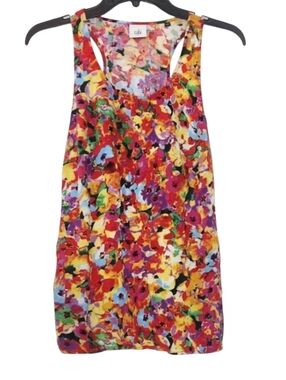 Cabi Floral Viscose Tank Top